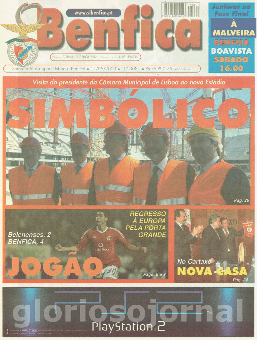 jornal o benfica 3081 2003-05-14